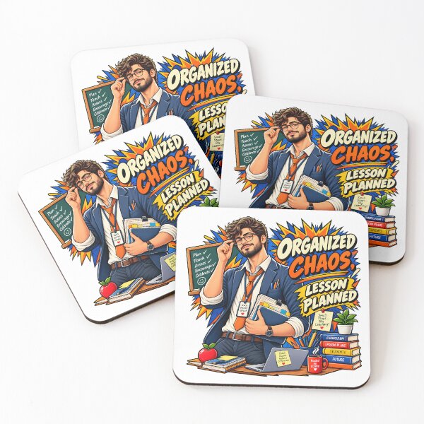Item preview, Organized Chaos Lesson Planned Teacher Shirt | Comic Style Teacher Tee | Teacher Appreciation Gift | Teacher Gift For Him designed and sold by Moss & Mellow.