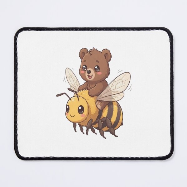 Item preview, Cute Bear Riding Giant Bumblebee designed and sold by Ella_Sketch.