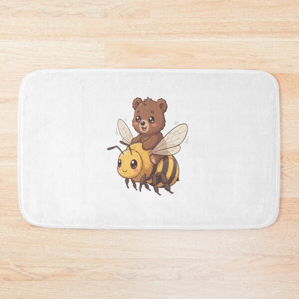 Item preview, Cute Bear Riding Giant Bumblebee designed and sold by Ella_Sketch.