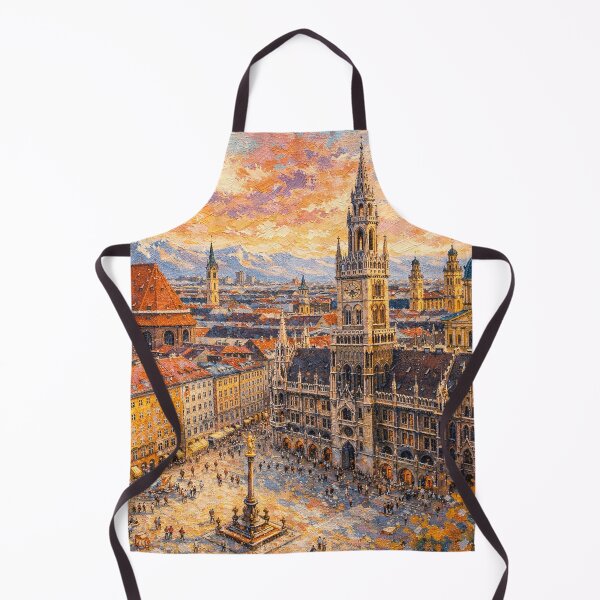 Item preview, A painting of Munich, Germany – A Beautiful city in Europe. designed and sold by GalleryKauffeld.