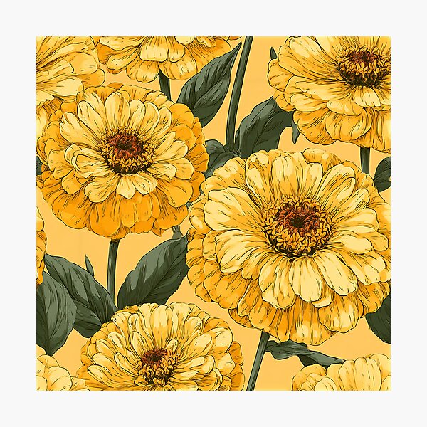 Item preview, Artistic Zinnia Print - Hawaiian Flower Pattern - Gifts For Father designed and sold by RoyalStarsPatts.