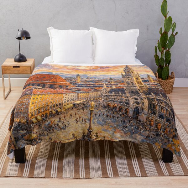 Item preview, A painting of Munich, Germany – A Beautiful city in Europe. designed and sold by GalleryKauffeld.
