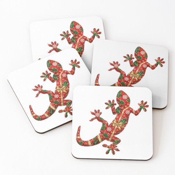 Item preview, Christmas festive lizard red designed and sold by bravoalpha.
