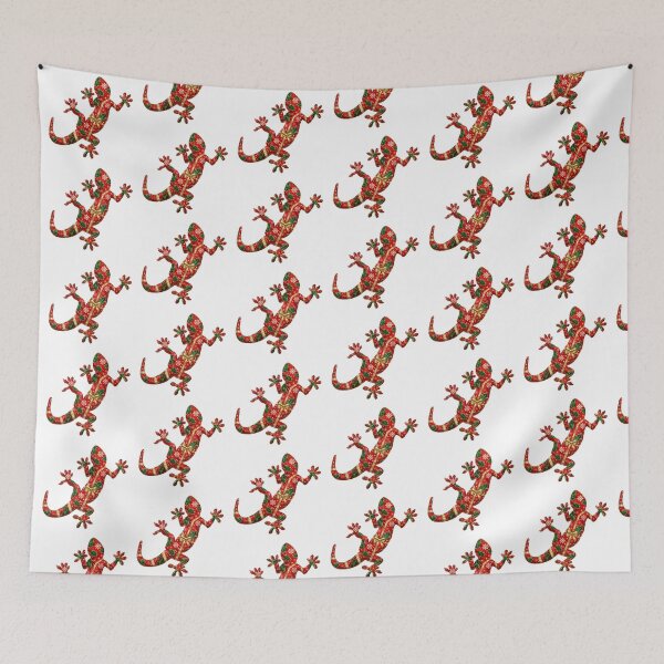 Item preview, Christmas festive lizard red designed and sold by bravoalpha.