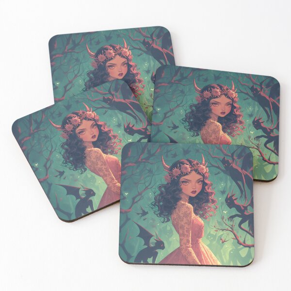 Item preview, Bats and Blooms, Spooky Cute Fantasy Design designed and sold by Luna et Lune.