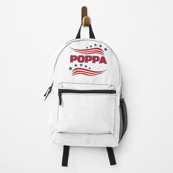 Item preview, Patriotic Poppa - Red White & Blue USA Flag Stars & Stripes Varsity Font designed and sold by PoppaBear71.