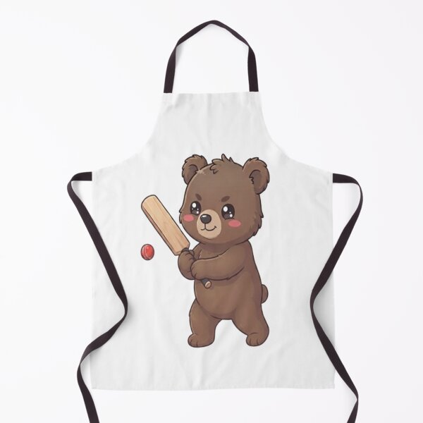 Item preview, Cute Bear Playing Cricket Match designed and sold by Ella_Sketch.