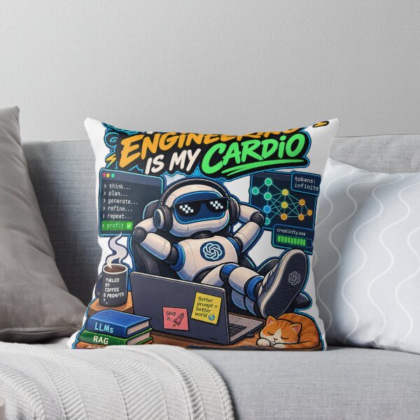 Item preview, Prompt Engineering Is My Cardio designed and sold by 3dleonardo.