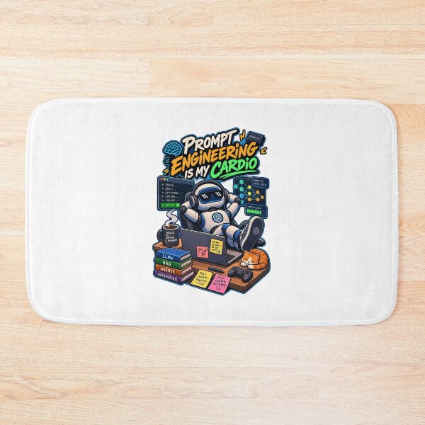 Item preview, Prompt Engineering Is My Cardio designed and sold by 3dleonardo.