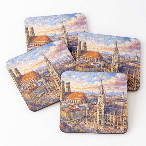 Item preview, A painting of Munich, Germany – A Beautiful place in Europe. designed and sold by GalleryKauffeld.