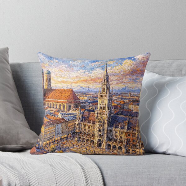 Item preview, A painting of Munich, Germany – A Beautiful place in Europe. designed and sold by GalleryKauffeld.
