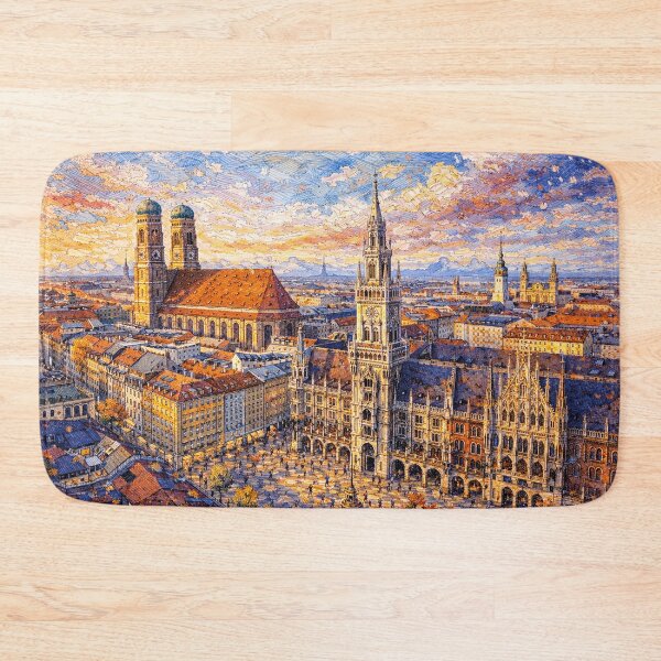 Item preview, A painting of Munich, Germany – A Beautiful place in Europe. designed and sold by GalleryKauffeld.