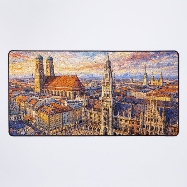 Item preview, A painting of Munich, Germany – A Beautiful place in Europe. designed and sold by GalleryKauffeld.