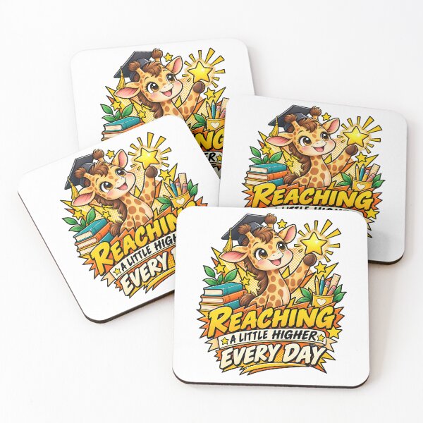 Item preview, Reaching A Little Higher Every Day Teacher Giraffe Shirt | Cute Animal Teacher Tee | Teacher Appreciation Gift | Teacher Gift Idea designed and sold by Moss & Mellow.