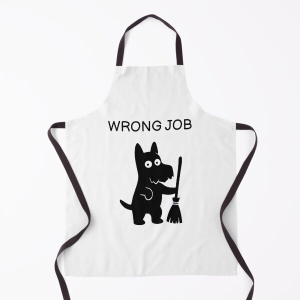 Item preview, Wrong Job funny scottie dog halloween designed and sold by FUEGO & NOX.