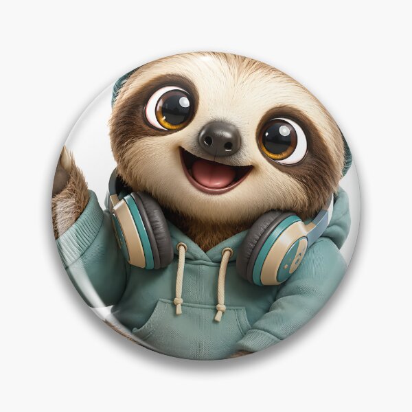 Item preview, Cute Baby Sloth Cozy Beanie Headphones  designed and sold by Jaideep Walia.