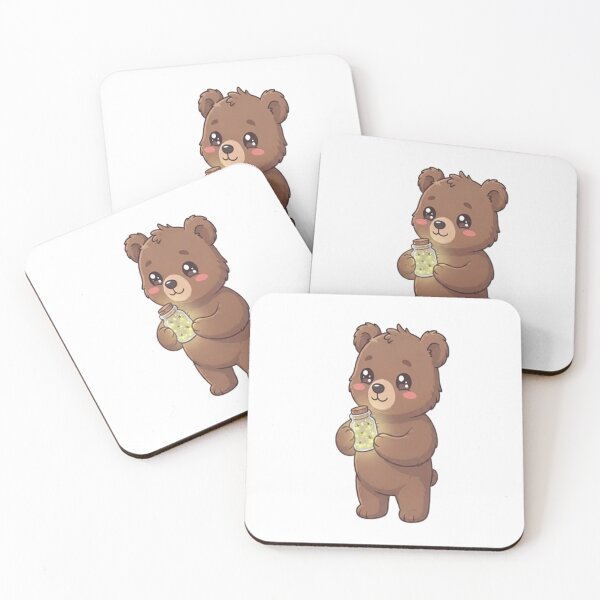 Item preview, Cute Bear Holding Firefly Jar designed and sold by Ella_Sketch.