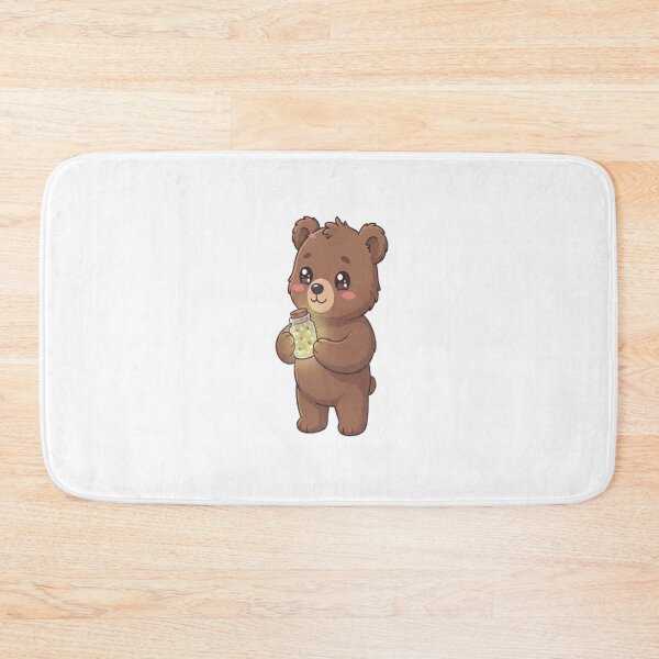 Item preview, Cute Bear Holding Firefly Jar designed and sold by Ella_Sketch.