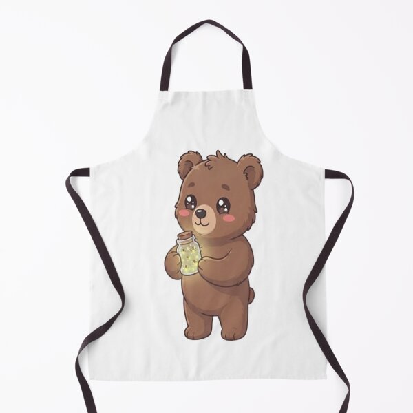 Item preview, Cute Bear Holding Firefly Jar designed and sold by Ella_Sketch.