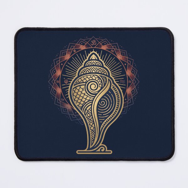 Item preview, Sacred Shankha Conch Mandala Art designed and sold by hutofdesigns.