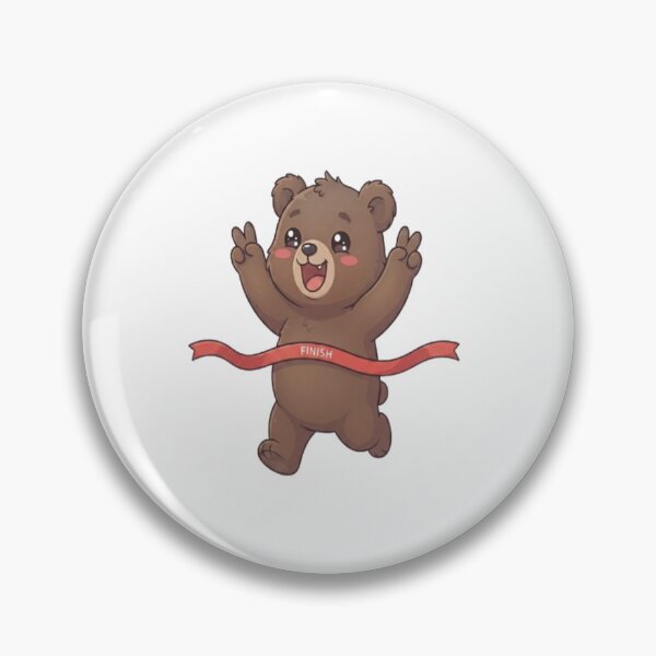 Item preview, Cute Bear Crossing Finish Line designed and sold by Ella_Sketch.