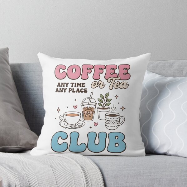 Item preview, Coffee or Tea Club Shirt – Cute Cozy Coffee Lover Design designed and sold by StickerNestYou.