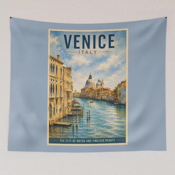 Item preview, Venice Italy Travel Poster designed and sold by Sasas Design.
