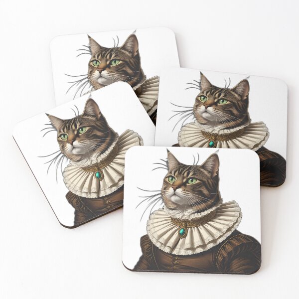 Item preview, Regal Cat Noble Portrait Renaissance Style Funny Pet Gift designed and sold by Chuanski2405.