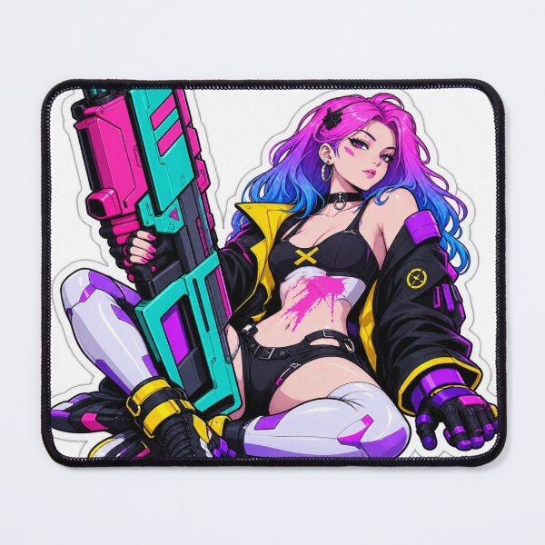 Item preview, Neon Riot Cyberpunk Girl designed and sold by EgoSovereign.