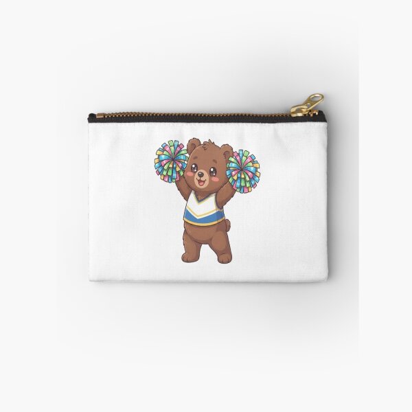 Item preview, Cute Bear Cheerleader With Pompoms designed and sold by Ella_Sketch.
