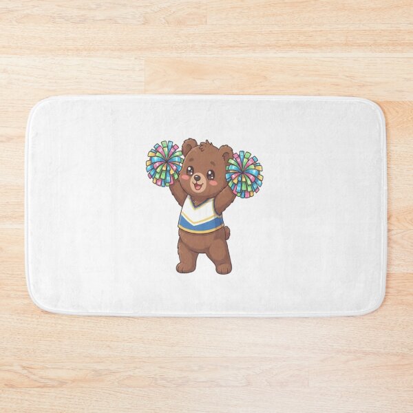 Item preview, Cute Bear Cheerleader With Pompoms designed and sold by Ella_Sketch.