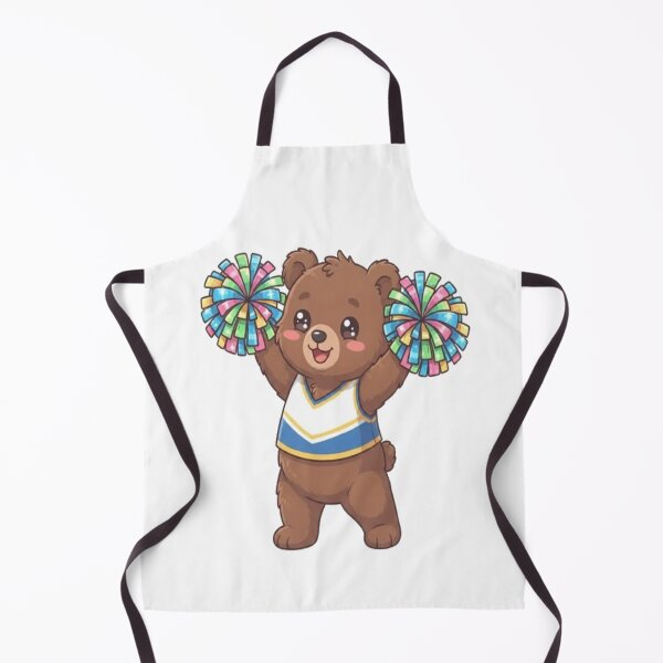 Item preview, Cute Bear Cheerleader With Pompoms designed and sold by Ella_Sketch.