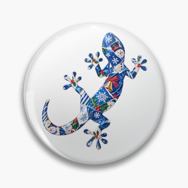 Item preview, Christmas festive lizard blue designed and sold by bravoalpha.