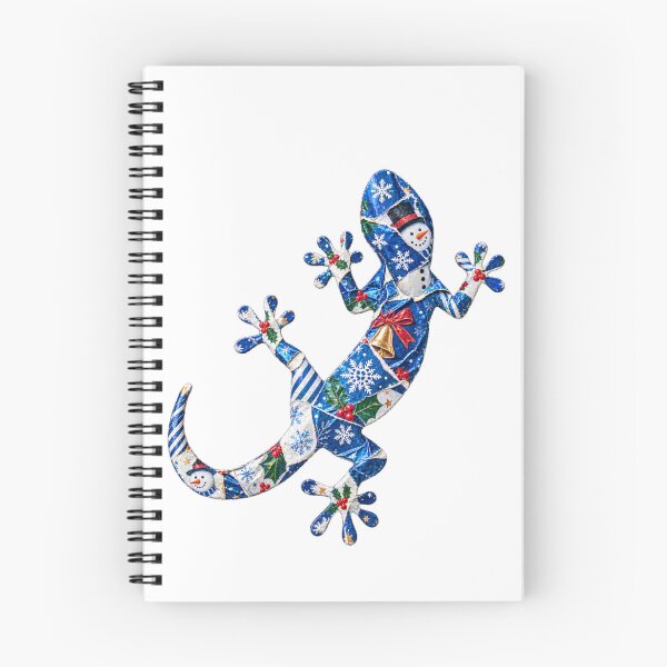 Item preview, Christmas festive lizard blue designed and sold by bravoalpha.