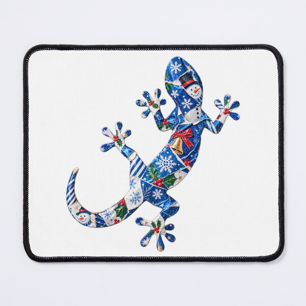 Item preview, Christmas festive lizard blue designed and sold by bravoalpha.