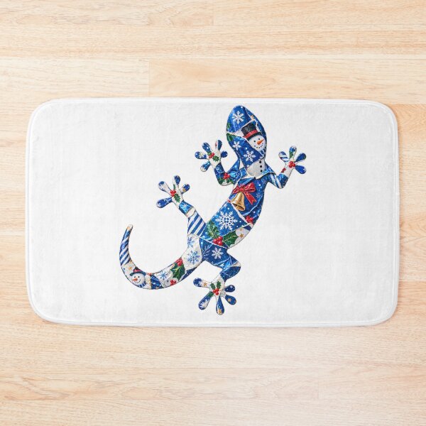 Item preview, Christmas festive lizard blue designed and sold by bravoalpha.