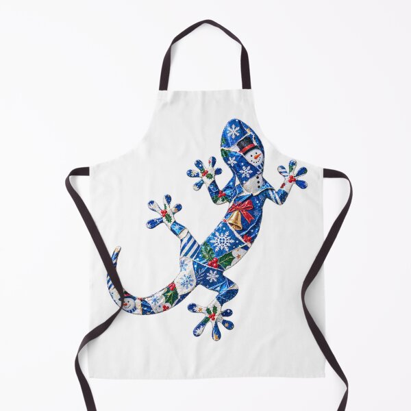 Item preview, Christmas festive lizard blue designed and sold by bravoalpha.
