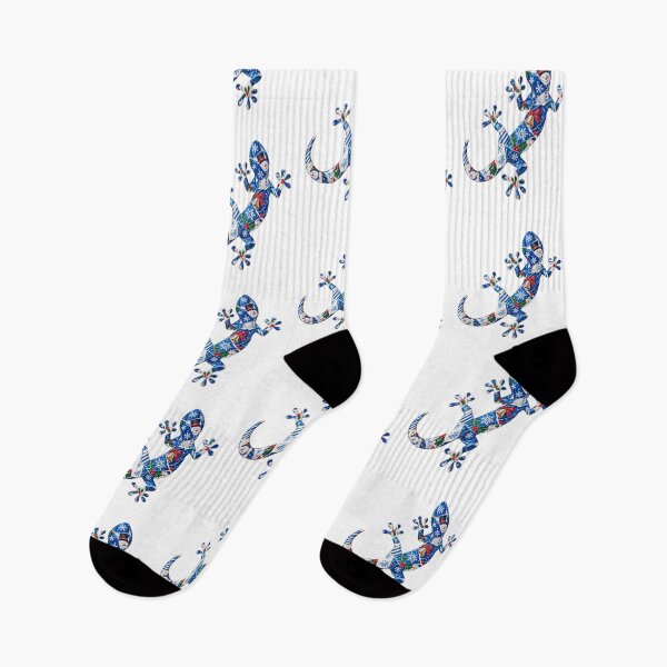 Item preview, Christmas festive lizard blue designed and sold by bravoalpha.