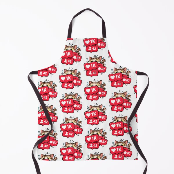 Item preview, Cat Peeking Behind Social Media Notifications designed and sold by Snurly.