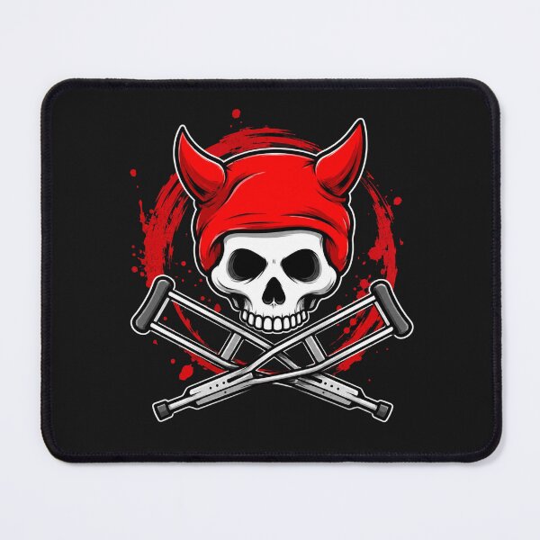 Item preview, Red Devil Skull Crossbones designed and sold by mporioMart000.
