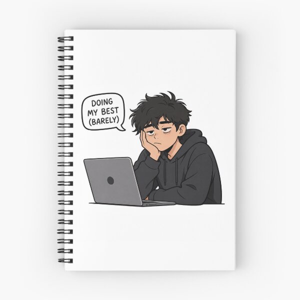 Item preview, Doing My Best – Gen Z Minimal Meme Sticker designed and sold by DKraftz.