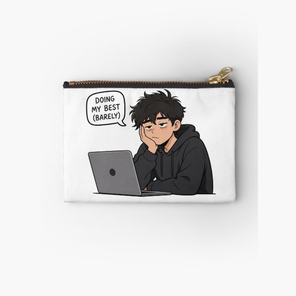 Item preview, Doing My Best – Gen Z Minimal Meme Sticker designed and sold by DKraftz.