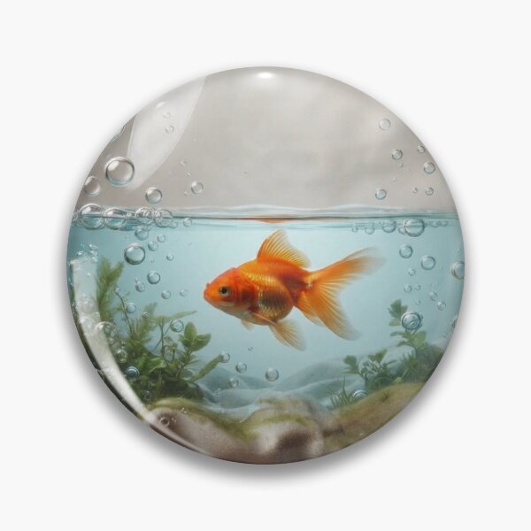 Item preview, Transparent PVC Aquarium Illusion Goldfish Floating Tote Bag designed and sold by Sulco Design.