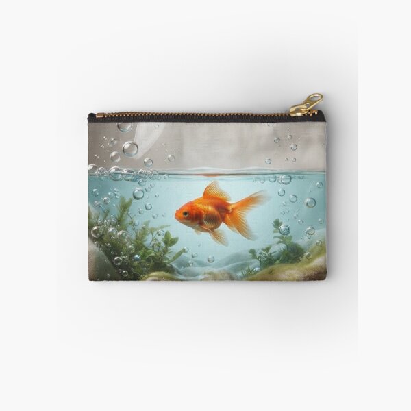 Item preview, Transparent PVC Aquarium Illusion Goldfish Floating Tote Bag designed and sold by Sulco Design.