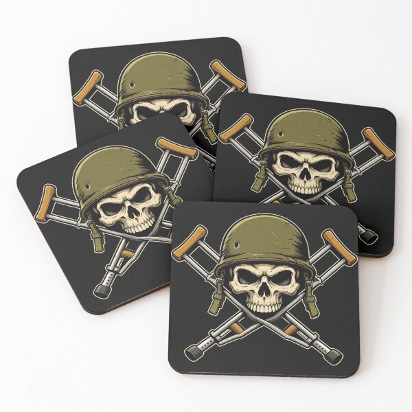 Item preview, Skull Crossbones Vintage Military designed and sold by mporioMart000.