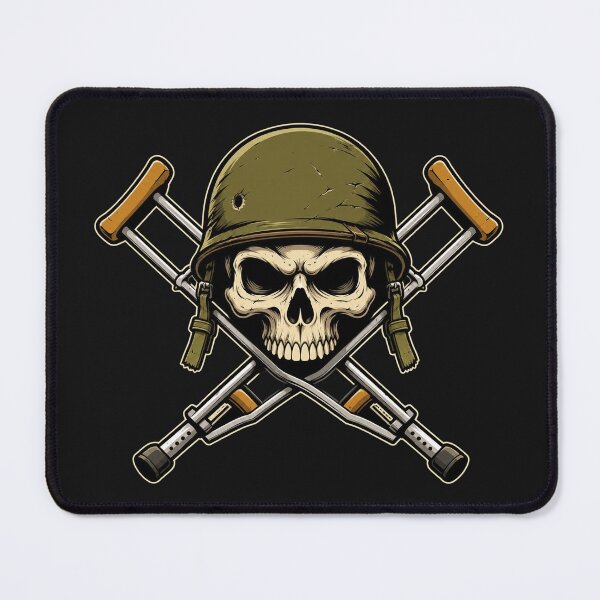 Item preview, Skull Crossbones Vintage Military designed and sold by mporioMart000.