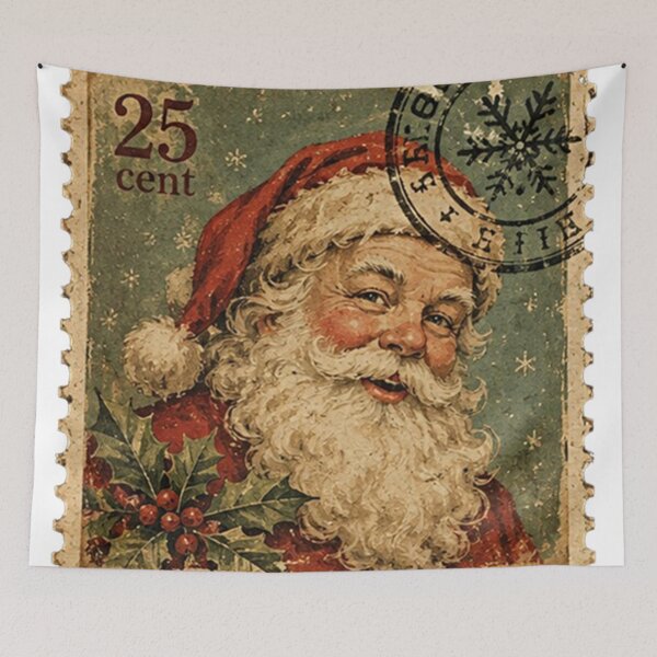 Item preview, Vintage Santa Claus Christmas Stamp designed and sold by Kenny8716.