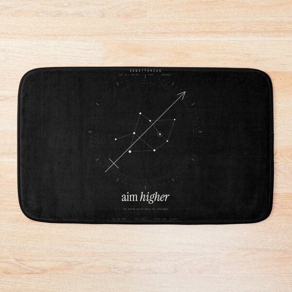 Item preview, Sagittarius Constellation Aim Higher T-Shirt — Dark Edition designed and sold by TheOddPrints.