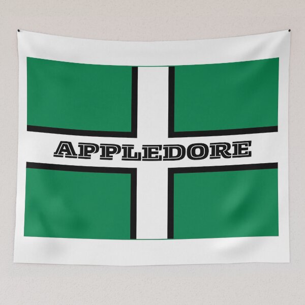 Artikelvorschau, Appledore auf einer Devon-Flagge entworfen und verkauft von S-and-W-4ever.