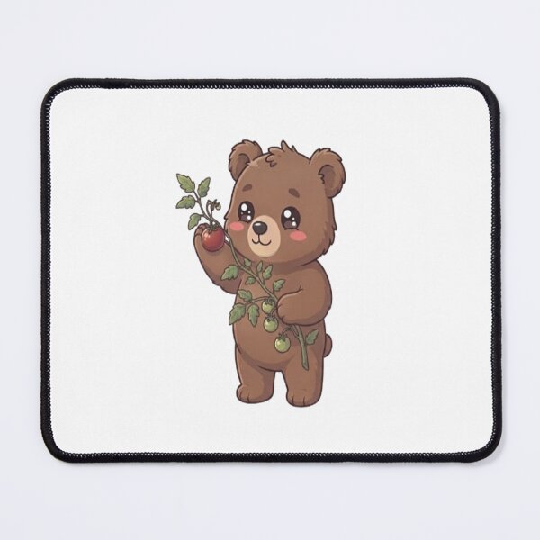 Item preview, Cute Bear Holding Tomato Vine designed and sold by Ella_Sketch.